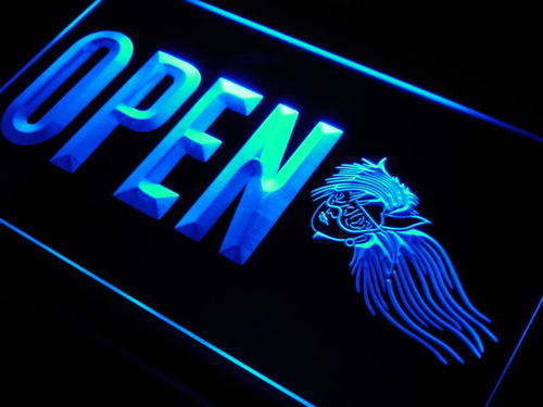 OPEN Hair Salon Styles Shop Cut Neon Light Sign